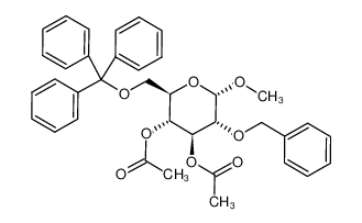 332057-67-7 spectrum, Acetic acid (2R,3R,4S,5R,6S)-4-acetoxy-5-benzyloxy-6-methoxy-2-trityloxymethyl-tetrahydro-pyran-3-yl ester