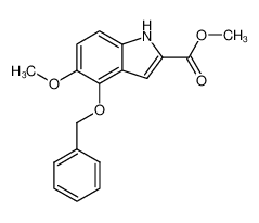 158046-61-8 spectrum, methyl 4-(benzyloxy)-5-methoxyindole-2-carboxylate