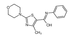 4-methyl-2-morpholin-4-yl-N-phenyl-1,3-thiazole-5-carboxamide 41817-54-3