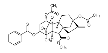 81827-02-3 ent-1α,13-diacetoxy-10-hydroxy-3β-thiobenzoyloxy-20-norgibberell-16-ene-7,19-dioic acid 7-methyl ester 19,10-lactone