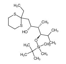 174420-21-4 (2R,3S,4R)-4-((tert-butyldimethylsilyl)oxy)-1-(2-ethyl-1,3-dithian-2-yl)-3,5-dimethylhexan-2-ol