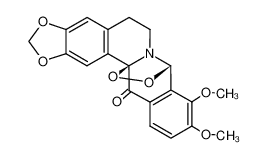 64939-63-5 spectrum, 8,13a-epidioxy-9,10-dimethoxy-2,3-(methylenedioxy)-13-oxo-5,6,13,13a-tetrahydro-8H-dibenzo[a,g]quinolizine