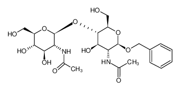 苄基 2-乙酰氨基-4-O-(2-乙酰氨基-2-脱氧己糖吡喃糖苷)-2-脱氧吡喃己糖苷