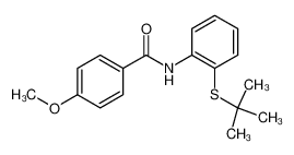 51942-44-0 N-(2-tert-butylsulfanyl-phenyl)-4-methoxy-benzamide