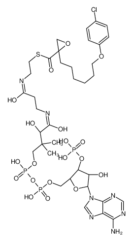 124122-91-4 structure, C36H53ClN7O19P3S