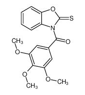 37442-10-7 (2-sulfanylidene-1,3-benzoxazol-3-yl)-(3,4,5-trimethoxyphenyl)methanone