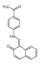 1-[(4-acetylanilino)methylidene]naphthalen-2-one 86108-12-5
