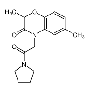 2,6-Dimethyl-4-[2-oxo-2-(1-pyrrolidinyl)ethyl]-2H-1,4-benzoxazin- 3(4H)-one 606119-93-1