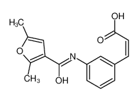 (E)-3-[3-[(2,5-dimethylfuran-3-carbonyl)amino]phenyl]prop-2-enoic acid 5826-28-8