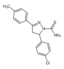 5-(4-氯苯基)-3-p-甲苯基-4,5-二氢-1H-吡唑-1-硫代甲酰胺