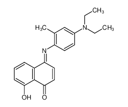 8-Hydroxy-naphthochinon-(1,4)-<2-methyl-4-diethylamino-anil>-(4)