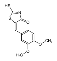 (5E)-5-(3,4-二甲氧基亚苄基)-2-疏基-1,3-噻唑-4(5H)-酮