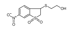 2-[(6-nitro-1,1-dioxo-2,3-dihydro-1-benzothiophen-3-yl)sulfanyl]ethanol 175203-70-0