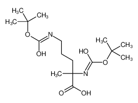 2,5-bis(tert-butoxycarbonylamino)-2-methyl-pentanoic acid 1219378-96-7