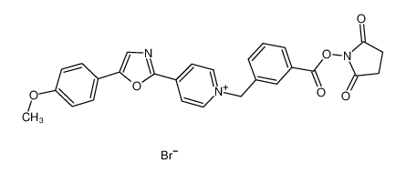 1-[3-(Succinimidyloxycarbonyl)benzyl]-4-[5-(4-methoxyphenyl)-2-oxazolyl]pyridinium bromide