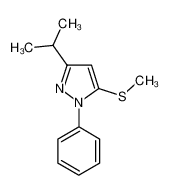 5-methylsulfanyl-1-phenyl-3-propan-2-ylpyrazole 871110-03-1