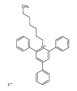 71742-02-4 spectrum, 1-heptyl-2,4,6-triphenyl-pyridinium, fluoride