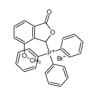 (7-Methoxy-3-oxo-1,3-dihydroisobenzofuran-1-yl)triphenylphosphonium bromide 887644-98-6