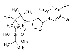 3',5'-二-O-(叔-丁基二甲基硅烷基)-5-溴-2'-脱氧尿苷