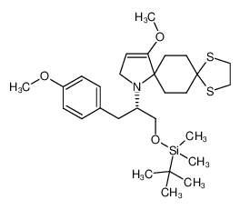 915027-02-0 spectrum, (1'S)-9-[2-(tert-butyldimethylsiloxy)-1-(4-methoxybenzyl)ethyl]-12-methoxy-1,4-dithia-9-azadispiro[4.2.4.2]tetradec-11-ene