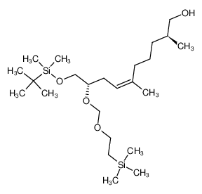 396092-55-0 (2S,9S,6Z)-10-tert-butyldimethylsilyloxy-2,6-dimethyl-9-(2-trimethylsilylethoxy)methoxydec-6-en-1-ol