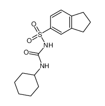 1-cyclohexyl-3-(2,3-dihydro-1H-inden-5-ylsulfonyl)urea 451-71-8