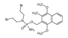 289896-42-0 2-(3-methyl-1,4-dimethoxynaphthyl)methyl N,N-bis(2-bromoethyl)phosphoroamidate