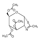 (3aR,5R,6S,7R,7aR)-5-(acetoxymethyl)-6,7-diacetoxy-2-methyl-5,6,7,7a-tetrahydro-3aH-pyrano[3,2-d]thiazole 67145-37-3