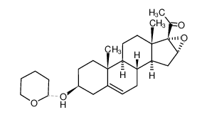 23821-04-7 3β-[(tetrahydro-2H-pyran-2-yl)oxy]-16α,17α-epoxy-5-pregnen-20-one