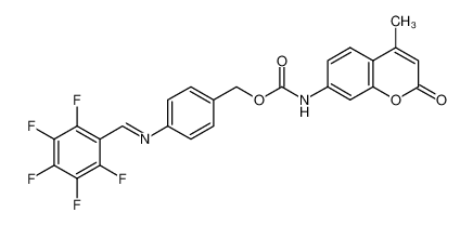 1242954-88-6 4-(perfluorobenzylideneamino)benzyl 4-methylcoumarin-7-ylcarbamate