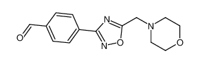 4-[5-(morpholin-4-ylmethyl)-1,2,4-oxadiazol-3-yl]benzaldehyde 1119450-76-8