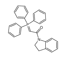 2,3-Dihydro-1-<(triphenylphosphoranyliden)acetyl>indol 103148-92-1