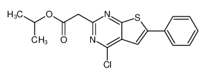 2-(4-氯-6-苯基噻吩并[2,3-d]嘧啶-2-基)乙酸异丙酯