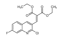 diethyl 2-[(2-chloro-7-fluoroquinolin-3-yl)methylidene]propanedioate 1031928-75-2