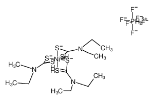 55060-09-8 structure, C15H36F6N3NiPS6