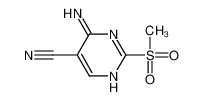 4-amino-2-methylsulfonylpyrimidine-5-carbonitrile 98198-13-1