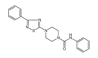 N-phenyl-4-(3-phenyl-1,2,4-thiadiazol-5-yl)piperazine-1-carboxamide 681136-29-8