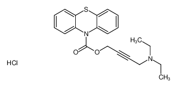 4-(diethylamino)but-2-ynyl phenothiazine-10-carboxylate,hydrochloride