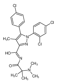 1020100-62-2 structure, C23H23Cl3N4O2