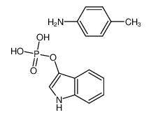 1H-indol-3-yl hydrogen phosphate,(4-methylphenyl)azanium 31699-61-3