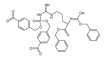 benzyl (2S)-5-[[amino-[bis[(4-nitrophenyl)methoxy]phosphorylamino]methylidene]amino]-2-(phenylmethoxycarbonylamino)pentanoate 105975-49-3