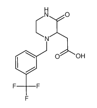 {3-Oxo-1-[3-(trifluoromethyl)benzyl]-2-piperazinyl}acetic acid 1033600-26-8