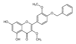 95957-71-4 spectrum, 2-(4-benzyloxy-3-methoxy-phenyl)-5,7-dihydroxy-3-methoxy-chromen-4-one