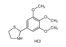 2-(3,4,5-trimethoxyphenyl)-1,3-thiazolidine,hydrochloride 1185296-81-4