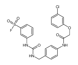 3-[[4-[[2-(3-chlorophenoxy)acetyl]amino]phenyl]methylcarbamoylamino]benzenesulfonyl fluoride 20209-72-7