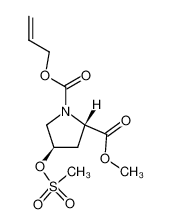 126438-17-3 (2S,4R)-1-allyloxycarbonyl-4-methanesulfonyloxy-2-methoxycarbonylpyrrolidine