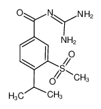 N-(diaminomethylidene)-3-methylsulfonyl-4-propan-2-ylbenzamide 159138-80-4