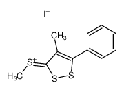 59704-68-6 methyl-(4-methyl-5-phenyldithiol-3-ylidene)sulfanium,iodide