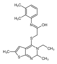 606113-48-8 structure, C20H25N3OS2