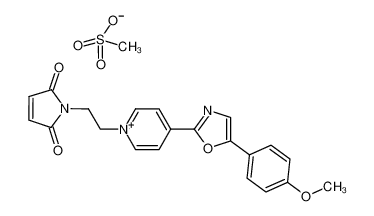 1-(2-(2,5-Dioxo-2,5-dihydro-1H-pyrrol-1-yl)ethyl)-4-(5-(4-methoxyphenyl)oxazol-2-yl)pyridin-1-ium methanesulfonate 155862-97-8